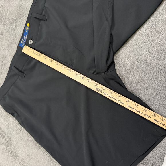 Polo Ralph Lauren Tech Shorts NWT Men's 38 Black Chino Performance 10" Inseam - Picture 7 of 8